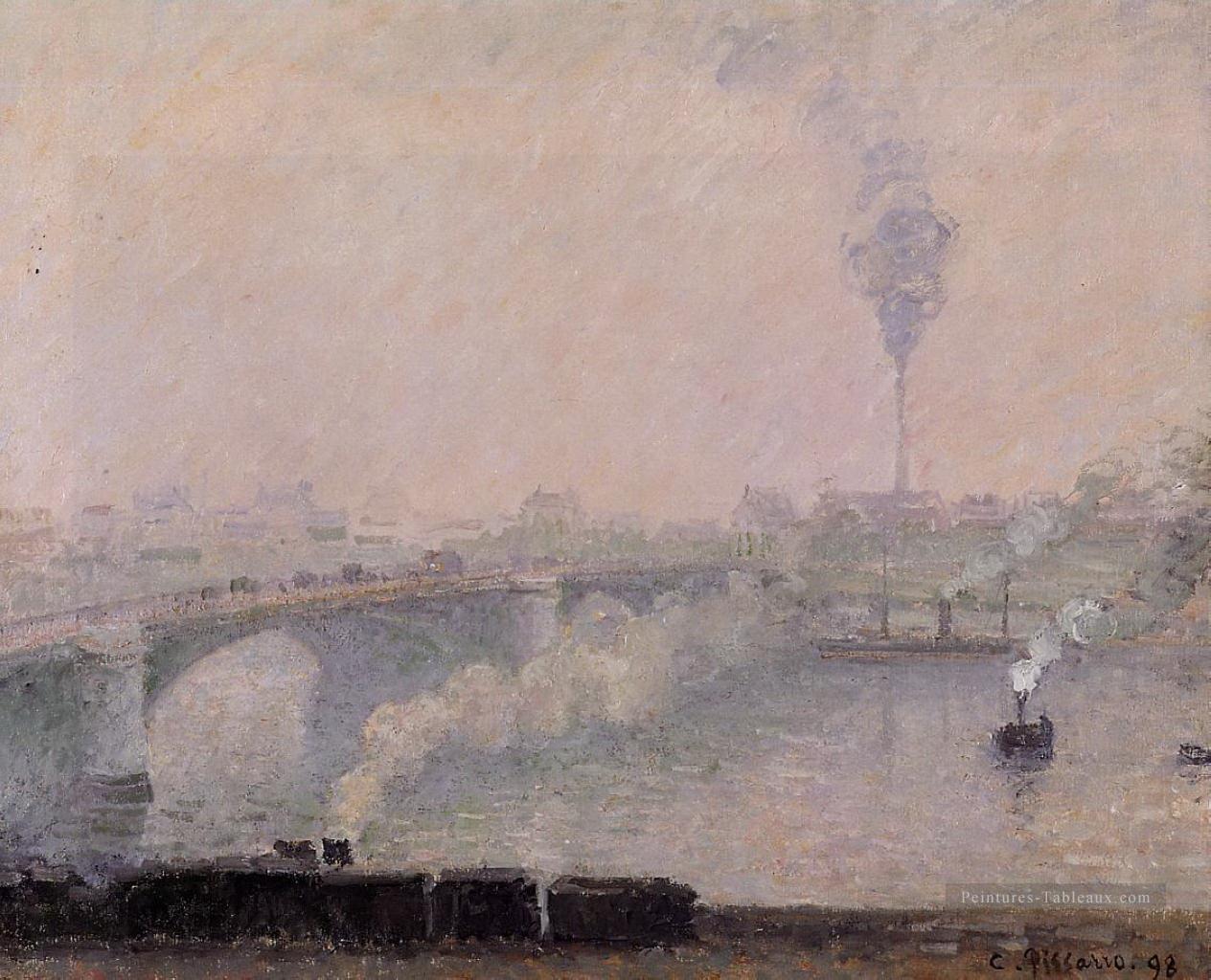 rouen effet brouillard 1898 Camille Pissarro Peintures à l'huile